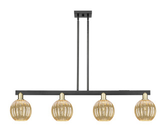 Innovations - 716-4I-BAB-G458-7ME - Four Light Island Pendant - Arcadia - Black Antique Brass