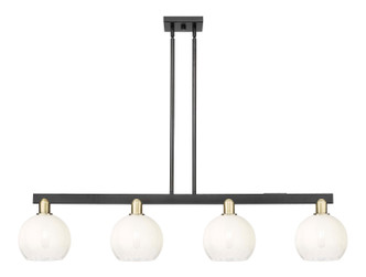 Innovations - 716-4I-BAB-G483-8OP - Four Light Island Pendant - Arcadia - Black Antique Brass