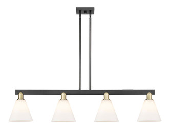 Innovations - 716-4I-BAB-GBC-81 - Four Light Island Pendant - Arcadia - Black Antique Brass