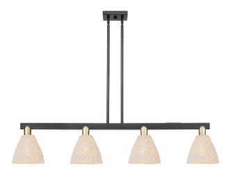 Innovations - 716-4I-BAB-NBD-75-NAT - Four Light Island Pendant - Arcadia - Black Antique Brass