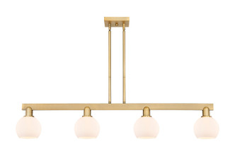 Innovations - 716-4I-BB-G121-6 - Four Light Island Pendant - Arcadia - Brushed Brass