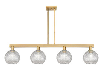 Innovations - 716-4I-BB-G122C-8CL - Four Light Island Pendant - Arcadia - Brushed Brass