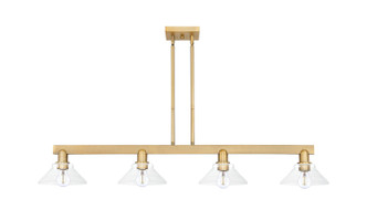 Innovations - 716-4I-BB-G132 - Four Light Island Pendant - Arcadia - Brushed Brass