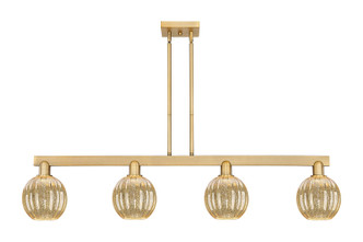 Innovations - 716-4I-BB-G458-7ME - Four Light Island Pendant - Arcadia - Brushed Brass
