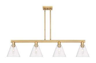 Innovations - 716-4I-BB-GBC-82 - Four Light Island Pendant - Arcadia - Brushed Brass