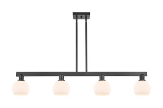Innovations - 716-4I-BK-G121-6 - Four Light Island Pendant - Arcadia - Matte Black