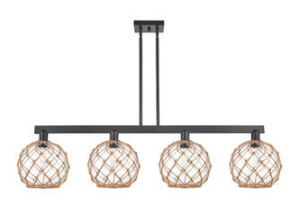Innovations - 716-4I-BK-G122-10RB - Four Light Island Pendant - Arcadia - Matte Black