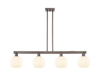 Innovations - 716-4I-OB-G1217-8WV - Four Light Island Pendant - Arcadia - Oil Rubbed Bronze
