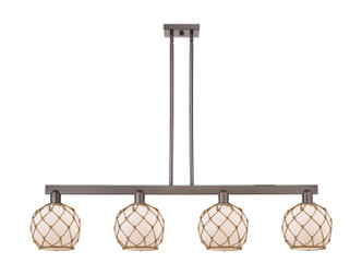 Innovations - 716-4I-OB-G121-8RB - Four Light Island Pendant - Arcadia - Oil Rubbed Bronze