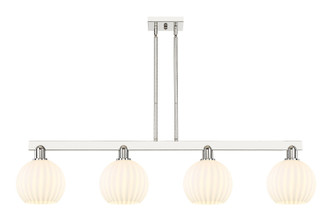 Innovations - 716-4I-PN-G1217-8WV - Four Light Island Pendant - Arcadia - Polished Nickel