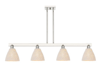 Innovations - 716-4I-PN-NBD-75-NAT - Four Light Island Pendant - Arcadia - Polished Nickel