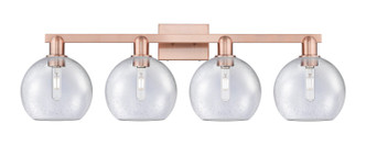 Innovations - 716-4W-AC-G124-8 - Four Light Bath Vanity - Arcadia - Antique Copper