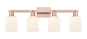 Innovations - 716-4W-AC-G559-5GWH - Four Light Bath Vanity - Arcadia - Antique Copper