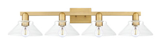 Innovations - 716-4W-BB-G132 - Four Light Bath Vanity - Arcadia - Brushed Brass
