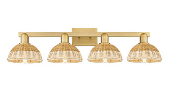 Innovations - 716-4W-BB-NBD2-75-NAT - Four Light Bath Vanity - Arcadia - Brushed Brass