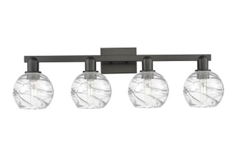 Innovations - 716-4W-BK-G1213-6CL - Four Light Bath Vanity - Arcadia - Matte Black