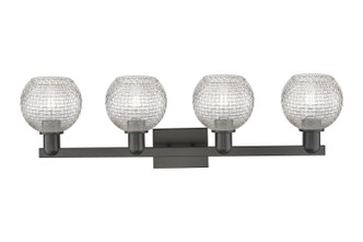 Arcadia Four Light Bath Vanity (716-4W-BK-G122C-6CL)