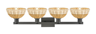 Arcadia Four Light Bath Vanity (716-4W-BK-NBD2-75-NAT)