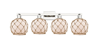 Innovations - 716-4W-PN-G121-8RB - Four Light Bath Vanity - Arcadia - Polished Nickel
