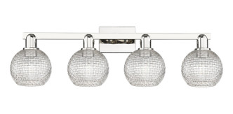 Innovations - 716-4W-PN-G122C-6CL - Four Light Bath Vanity - Arcadia - Polished Nickel