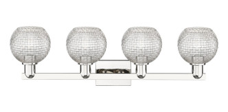 Arcadia Four Light Bath Vanity (716-4W-PN-G122C-6CL)