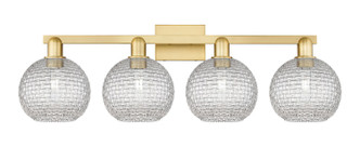 Innovations - 716-4W-SG-G122C-8CL - Four Light Bath Vanity - Arcadia - Satin Gold