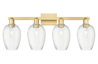 Innovations - 716-4W-SG-G457-6CL - Four Light Bath Vanity - Arcadia - Satin Gold