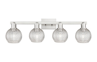 Innovations - 716-4W-SN-G122C-6CL - Four Light Bath Vanity - Arcadia - Brushed Satin Nickel