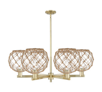 Innovations - 716-6CR-AB-G122-10RB - Six Light Chandelier - Arcadia - Antique Brass