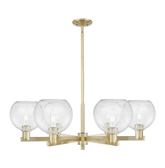 Innovations - 716-6CR-AB-G122-8 - Six Light Chandelier - Arcadia - Antique Brass