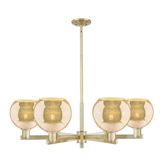 Innovations - 716-6CR-AB-G128-8 - Six Light Chandelier - Arcadia - Antique Brass