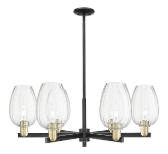 Innovations - 716-6CR-BAB-G457-6CL - Six Light Chandelier - Arcadia - Black Antique Brass