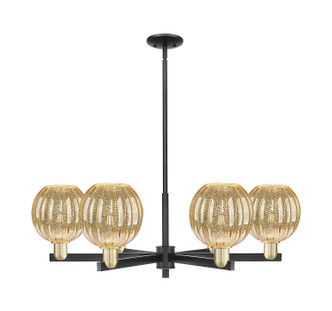 Innovations - 716-6CR-BAB-G458-7ME - Six Light Chandelier - Arcadia - Black Antique Brass