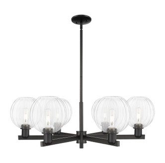 Innovations - 716-6CR-BK-G458-7CL - Six Light Chandelier - Arcadia - Matte Black