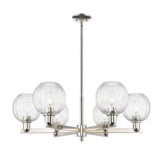 Innovations - 716-6CR-PN-G458-7CL - Six Light Chandelier - Arcadia - Polished Nickel