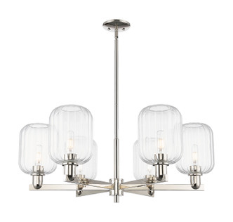 Innovations - 716-6CR-PN-G460-7CL - Six Light Chandelier - Arcadia - Polished Nickel