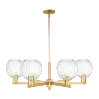 Innovations - 716-6CR-SG-G458-7CL - Six Light Chandelier - Arcadia - Satin Gold