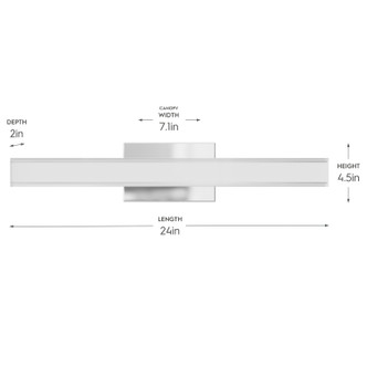 Phase 6.3 LED LED Vanity Light (P300556-015-CS)