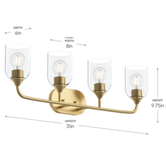 Ilia Four Light Bath Vanity (P300574-191)