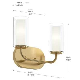 Mack Two Light Bath Vanity (P300575-191)
