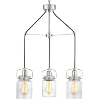 Progress Lighting - P400132-009 - Three Light Chandelier - Calhoun - Brushed Nickel
