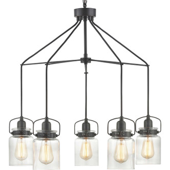 Progress Lighting - P400133-020 - Five Light Chandelier - Calhoun - Antique Bronze
