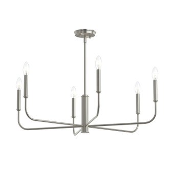 Progress Lighting - P400448-009 - Six Light Chandelier - Reines - Brushed Nickel