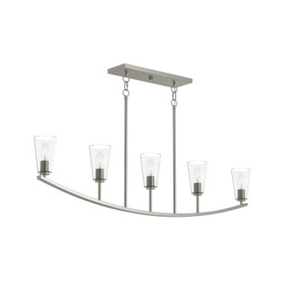 Progress Lighting - P400456-009 - Five Light Linear Chandelier - Jheni - Brushed Nickel