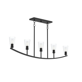 Progress Lighting - P400456-31M - Five Light Linear Chandelier - Jheni - Matte Black