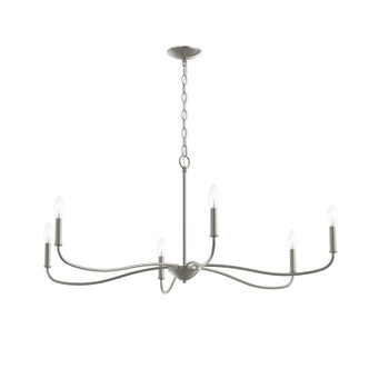 Progress Lighting - P400464-009 - Six Light Chandelier - Ilia - Brushed Nickel