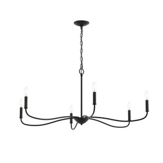 Progress Lighting - P400464-31M - Six Light Chandelier - Ilia - Matte Black