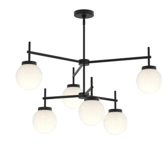 Progress Lighting - P400470-31M - Six Light Chandelier - Rigsby - Matte Black