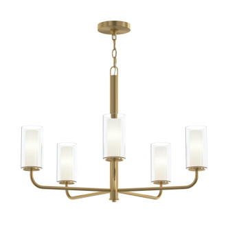 Progress Lighting - P400475-191 - Five Light Chandelier - Mack - Brushed Gold