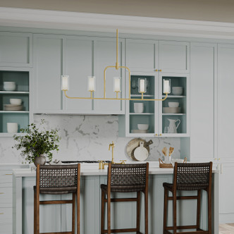 Mack Five Light Linear Chandelier (P400476-191)